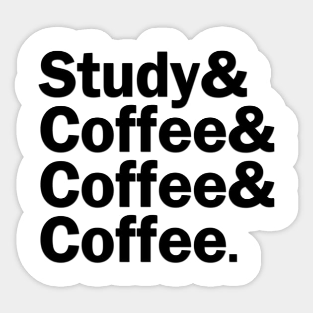 Study & Coffee & Coffee & Coffee Sticker by gillianembers